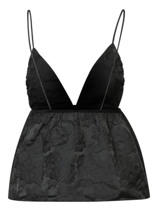 25FW 가니 민소매 티셔츠 F9669 099 Black - GANNI