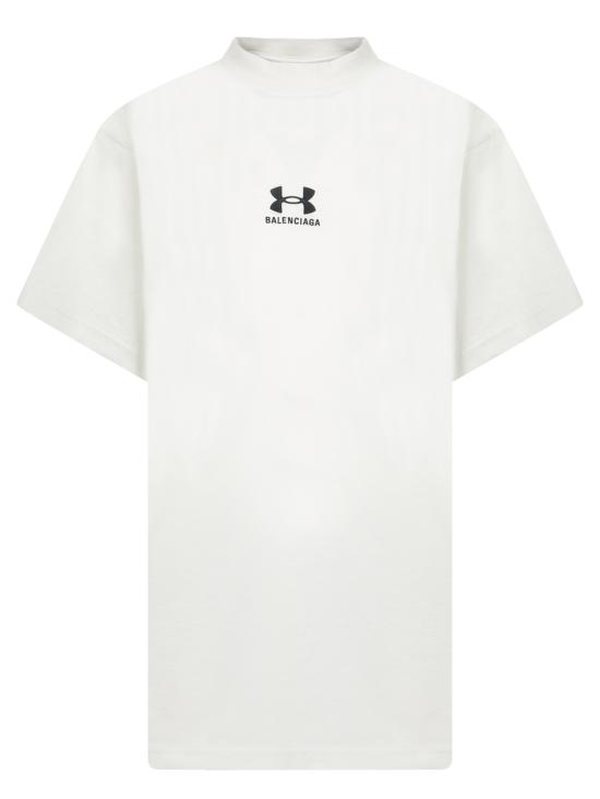 25SS 발렌시아가 x 언더아머 오버사이즈 핏 티셔츠 787349 TRVB7 9081 White