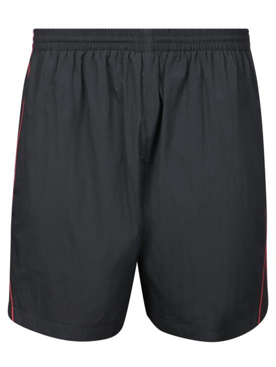 25SS 발렌시아가 로고 자수 쇼츠 814568 TRO32 1000 Black