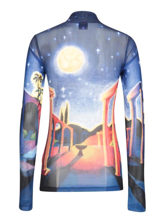 25SS 카사블랑카 터틀넥 WPS25JTP 028 01 Blue - CASABLANCA