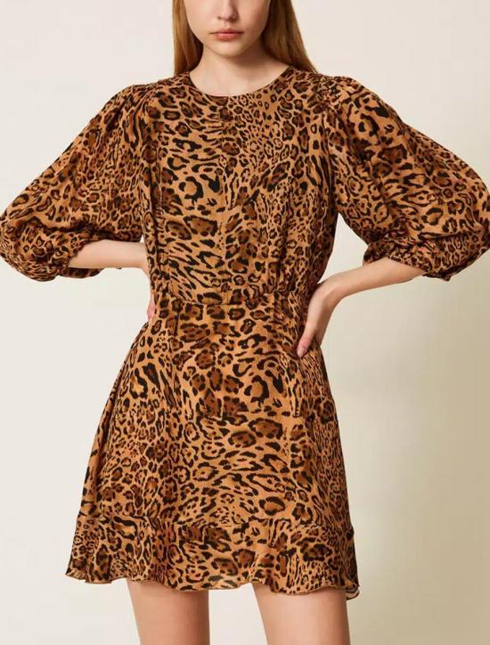 25FW 트윈셋 숏 원피스 252TP247212737 BROWN - TWINSET