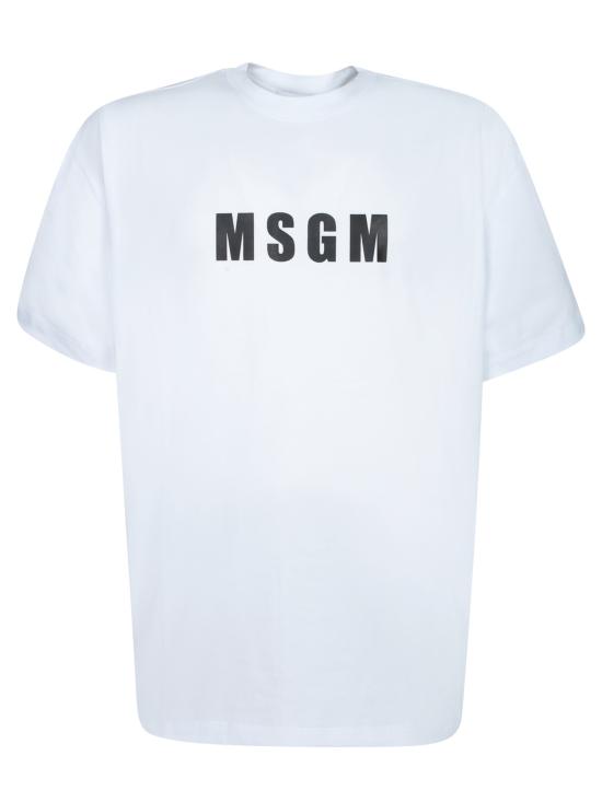 25SS 엠에스지엠 반팔 티셔츠 3840MM109 257002 01 White