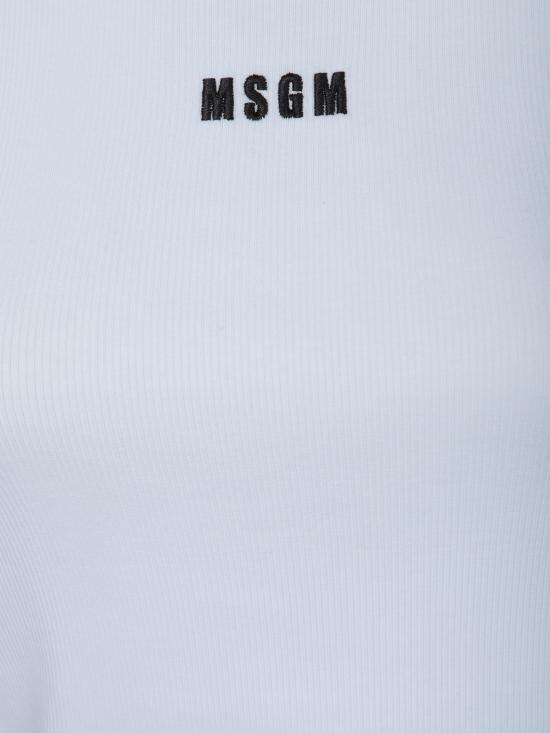 25SS 엠에스지엠 민소매 티셔츠 3841MDT76U 257120 01 White - MSGM