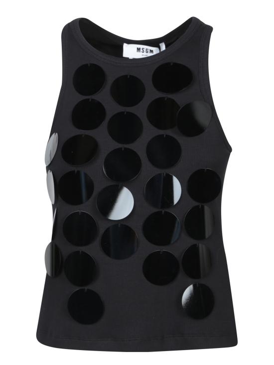 25SS 엠에스지엠 민소매 티셔츠 3842MDT81 257120 99 Black