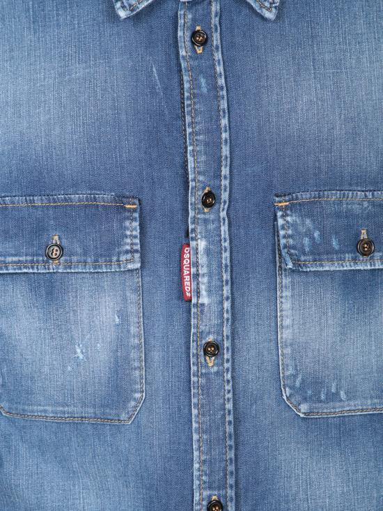 25SS 디스퀘어드2 데님 셔츠 S74DM0904 S30341 470 Blue - DSQUARED2