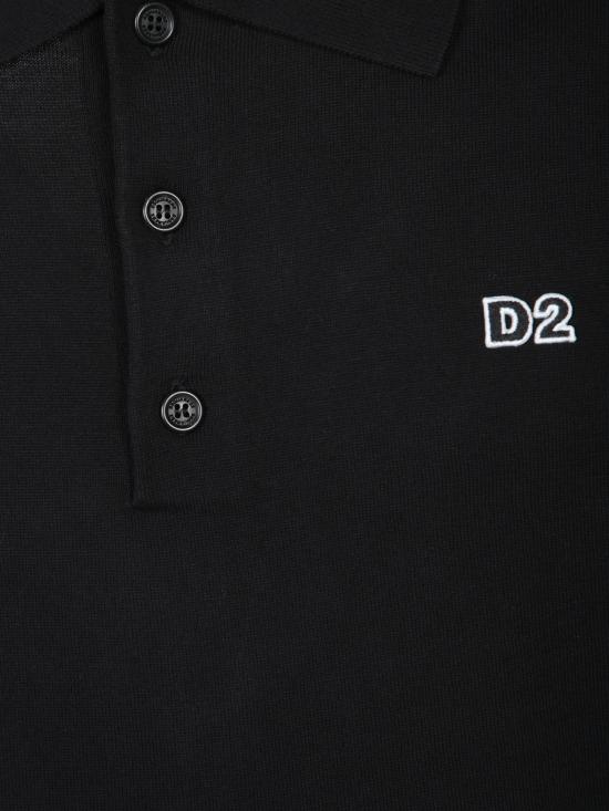 25SS 디스퀘어드2 폴로 티셔츠 S74HA1452 D13018 900 Black - DSQUARED2