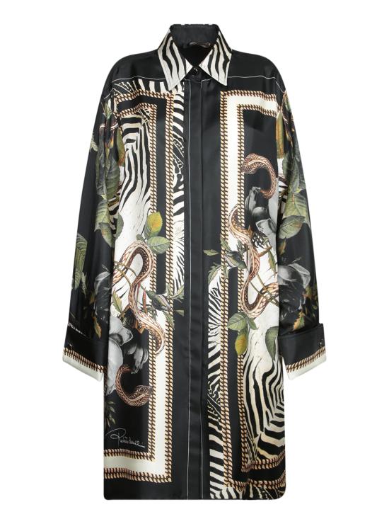 25SS 로베르토 카발리 셔츠 UKT160 4QN82 D0141 Black