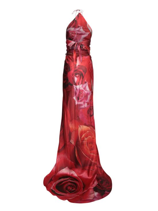 25SS 로베르토 카발리 롱 원피스 UKT123 4QN48 02000 Red - ROBERTO CAVALLI