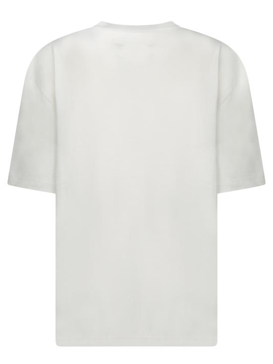25SS 마르지엘라 자수 로고 티셔츠 S50GC0705 S24567 103 White - MAISON MARGIELA