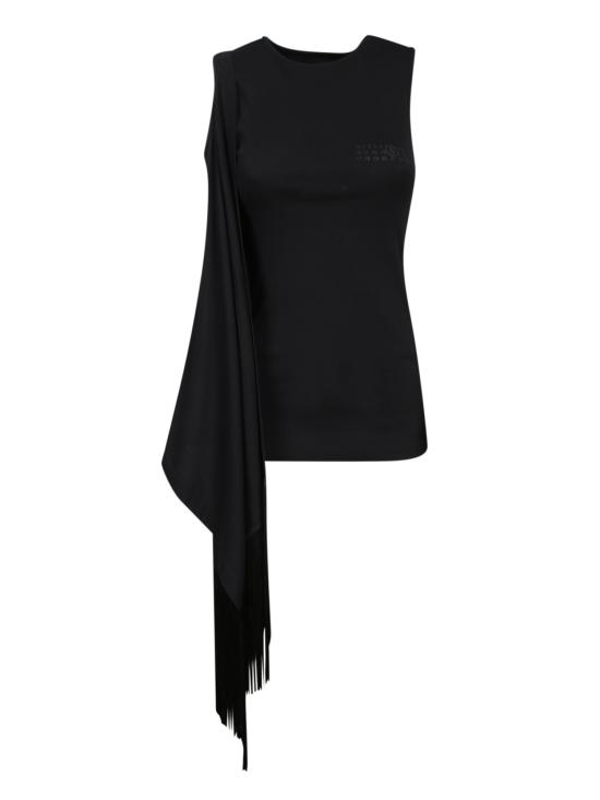 25SS MM6 메종마르지엘라 민소매 티셔츠 S52NL0069 MTJ017 961 Black