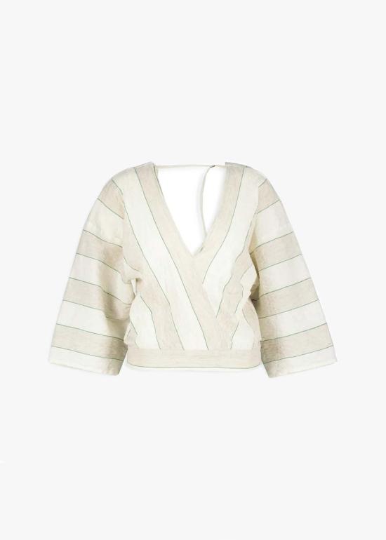  휴머노이드 블라우스 레슬리  밀크 - HUMANOID