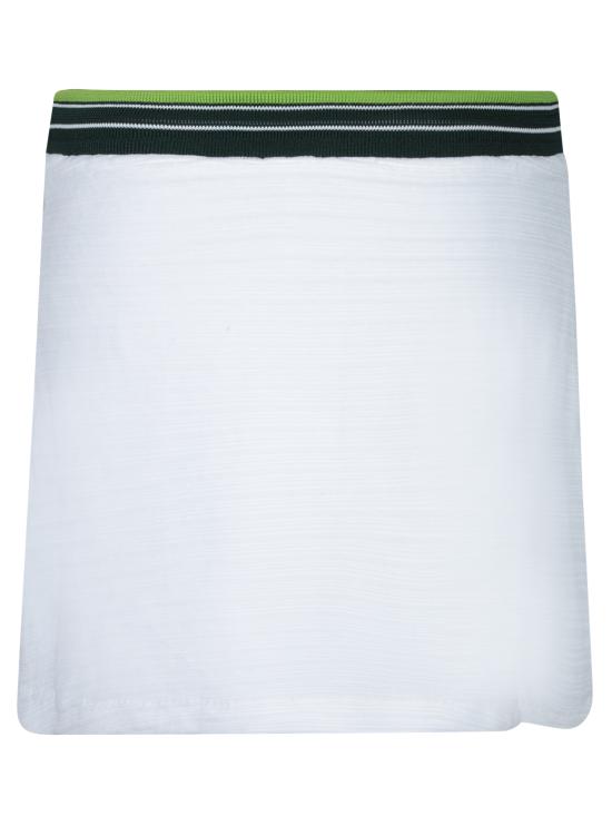 25SS 카사블랑카 숏 스커트 WS25SK144 01 White - CASABLANCA