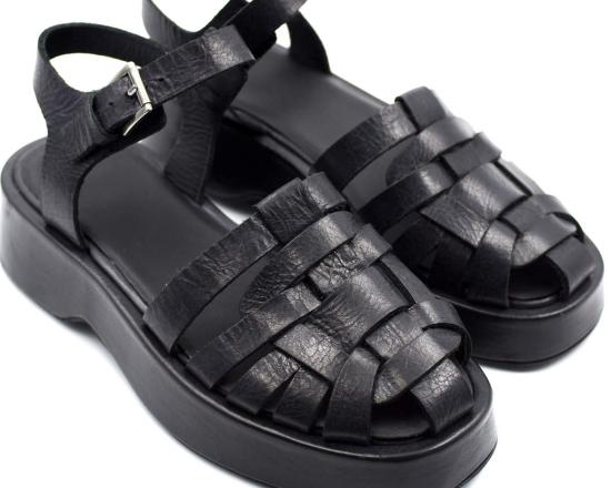  메이블앤모스 샌들 메이블 앤 모스 더 피셔 샌들 블랙 - MABEL AND MOSS