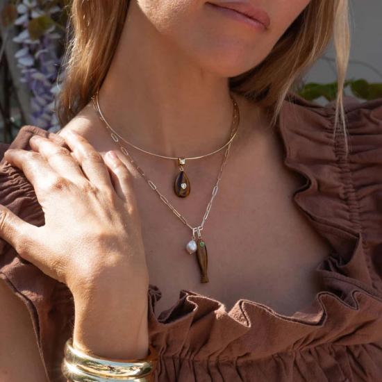  탯치 목걸이/팬던트 댓치 피쉬 포르투나 챠밍 - THATCH