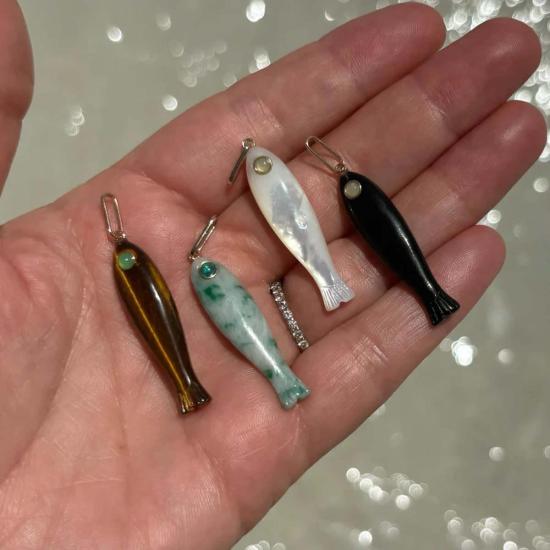  탯치 목걸이/팬던트 댓치 피쉬 포르투나 챠밍 - THATCH