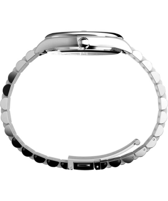  타이맥스 손목시계 타이멕스 레거시 데이 앤 데이트 41mm 스테인리스 스틸 브레이슬릿 시계 - TIMEX