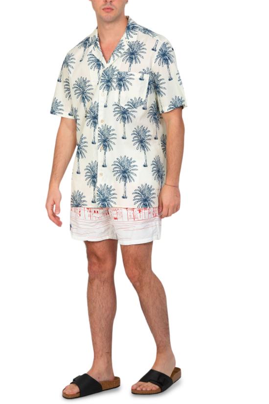  세인트바쓰 반팔 셔츠 KALE001 04329F 1061 White - MC2 SAINT BARTH