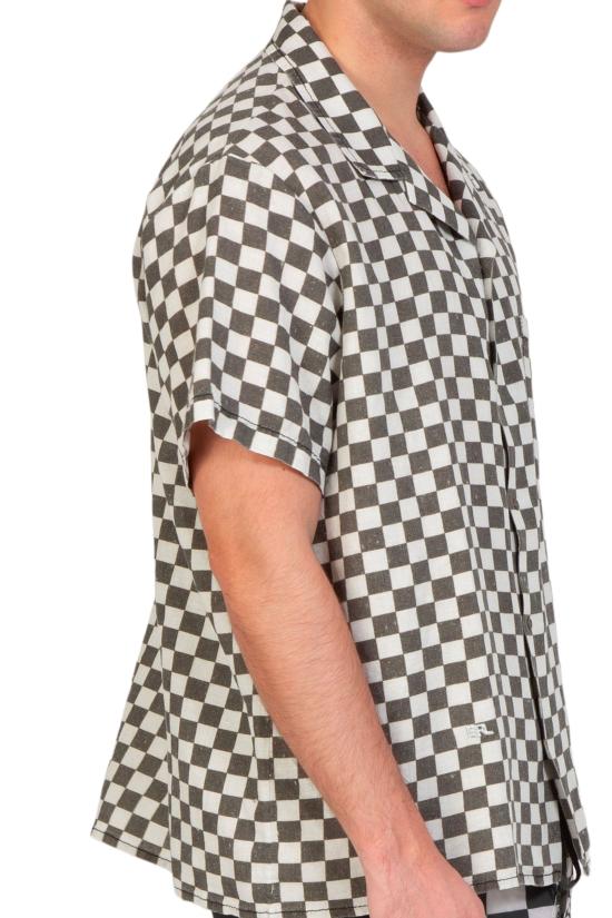  이알엘 반팔 셔츠 ERL08B016 CHECKER Grey - ERL