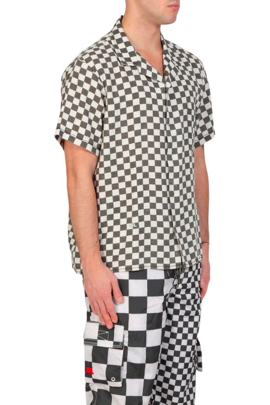  이알엘 반팔 셔츠 ERL08B016 CHECKER Grey - ERL