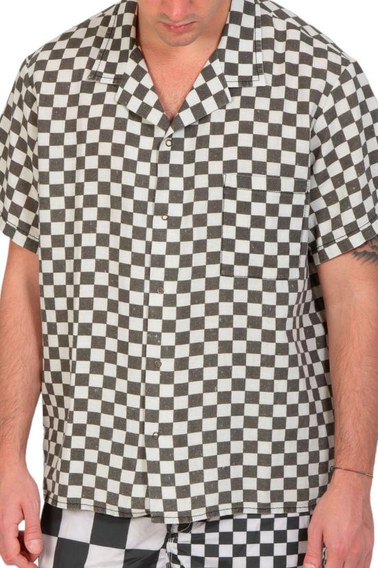  이알엘 반팔 셔츠 ERL08B016 CHECKER Grey - ERL