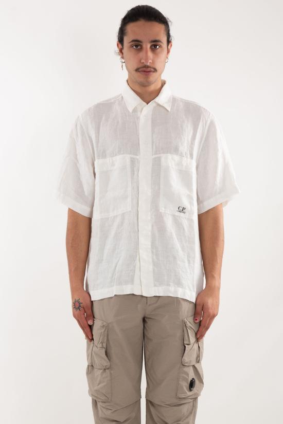 25SS 씨피 컴퍼니 반팔 셔츠 18CMSH239A 005415G 103 White