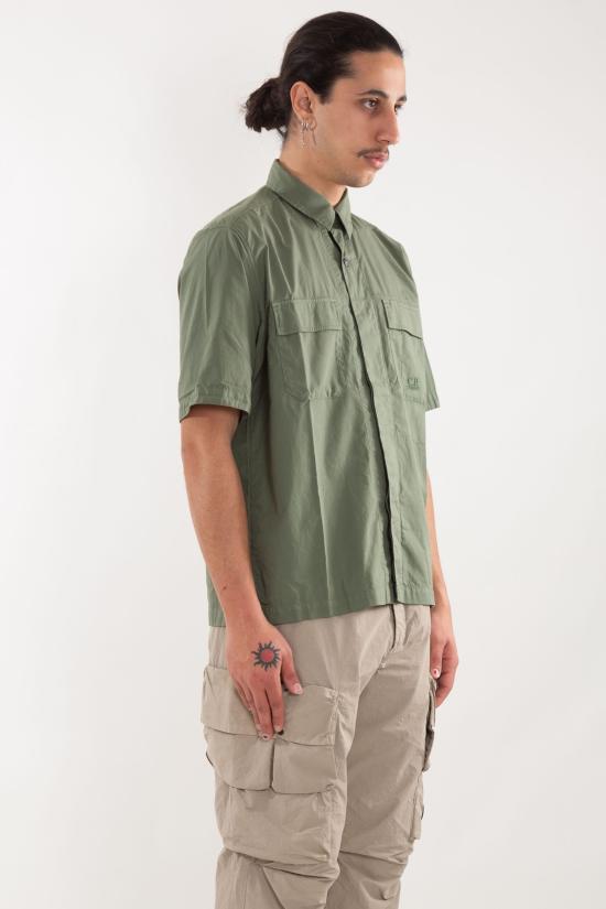 25SS 씨피 컴퍼니 반팔 셔츠 18CMSH245A 005691G 669 Green - C.P. COMPANY