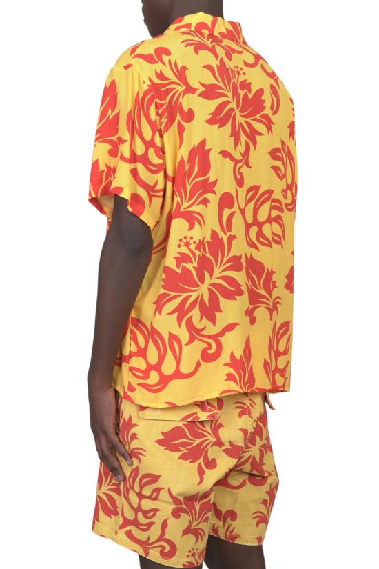  이알엘 반팔 셔츠 ERL06B003 TROPICAL FLOWER Yellow - ERL