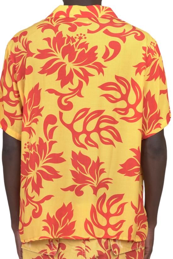  이알엘 반팔 셔츠 ERL06B003 TROPICAL FLOWER Yellow - ERL