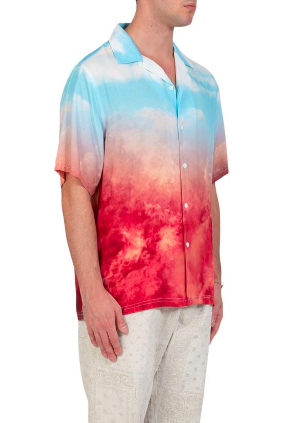  플레셔스 반팔 셔츠 P24SU002 BLUE Multi - PLEASURES