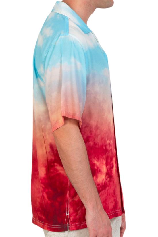  플레셔스 반팔 셔츠 P24SU002 BLUE Multi - PLEASURES