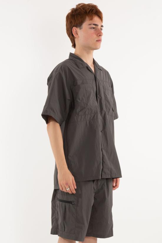 25SS 미즈노 반팔 셔츠 B2GCC001 ASH BLACK Grey - MIZUNO