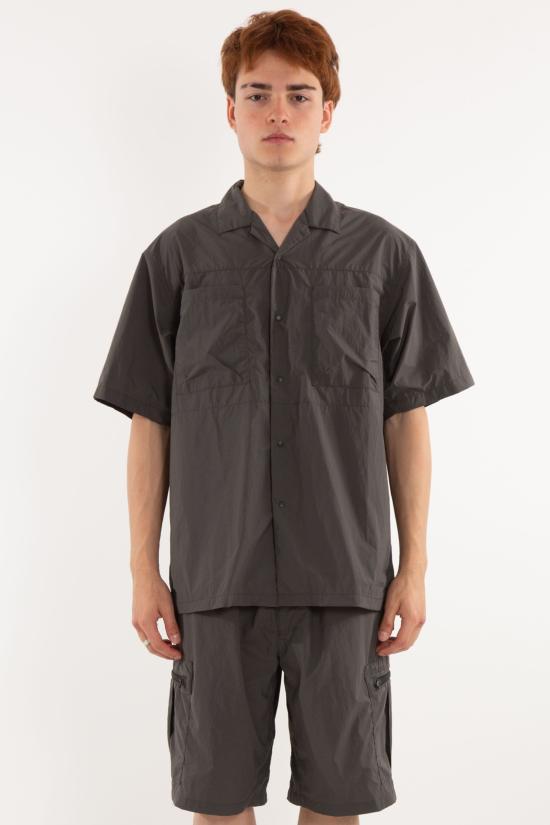 25SS 미즈노 반팔 셔츠 B2GCC001 ASH BLACK Grey