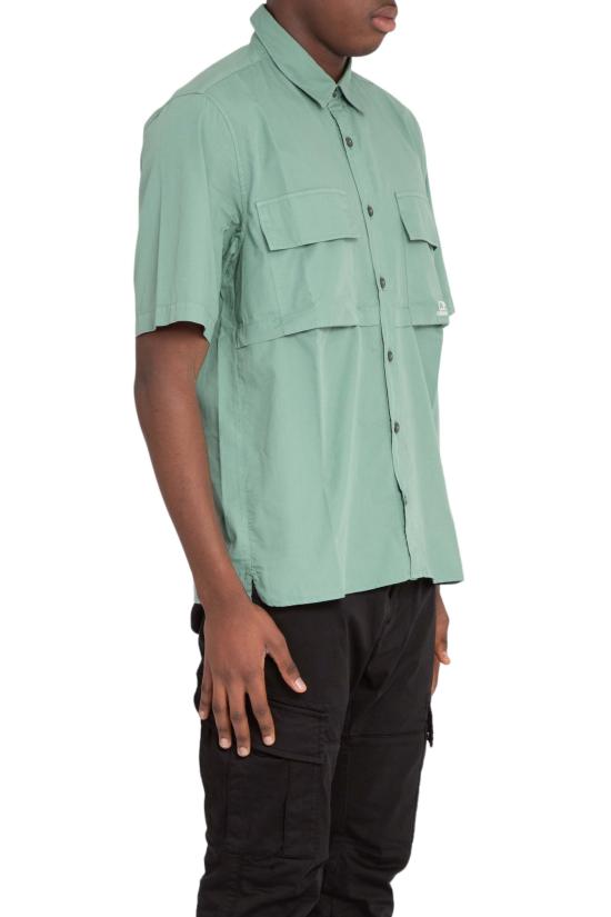  씨피 컴퍼니 반팔 셔츠 16CMSH213A 005691G 626 Green - C.P. COMPANY