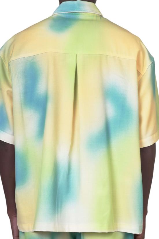  본사이 반팔 셔츠 SH002 002 SPRAY1 Multi - BONSAI