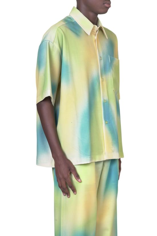  본사이 반팔 셔츠 SH002 002 SPRAY1 Multi - BONSAI