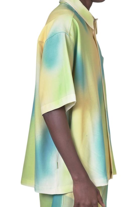  본사이 반팔 셔츠 SH002 002 SPRAY1 Multi - BONSAI