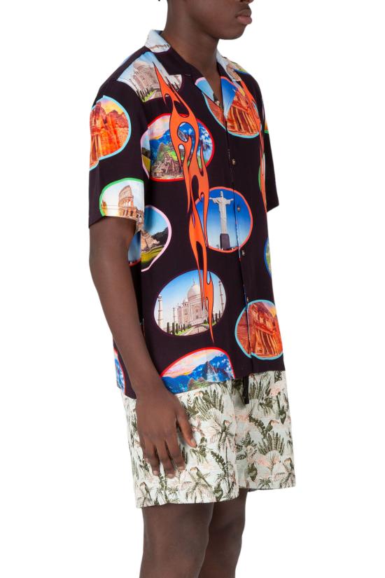  플레셔스 반팔 셔츠 P24SP001 BLACK Black - PLEASURES