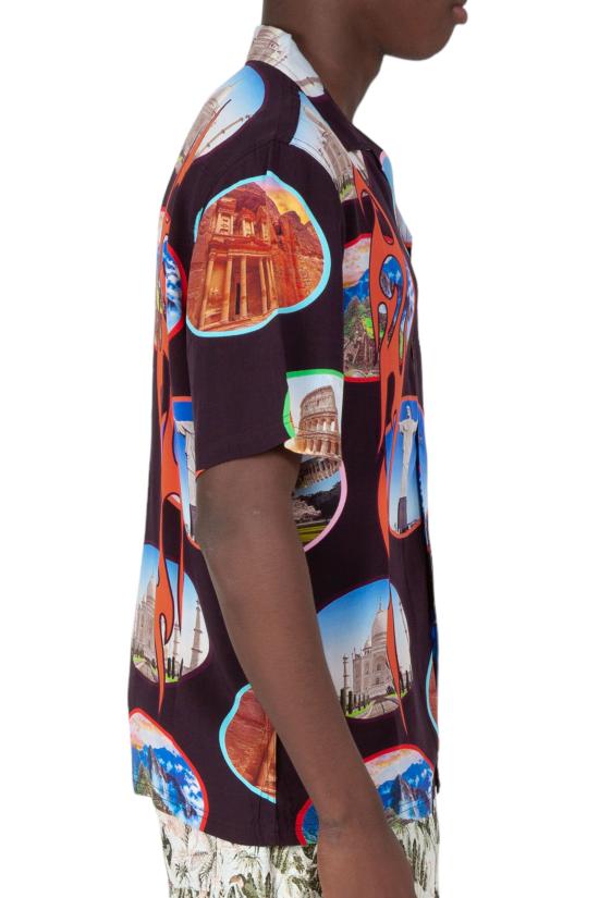  플레셔스 반팔 셔츠 P24SP001 BLACK Black - PLEASURES