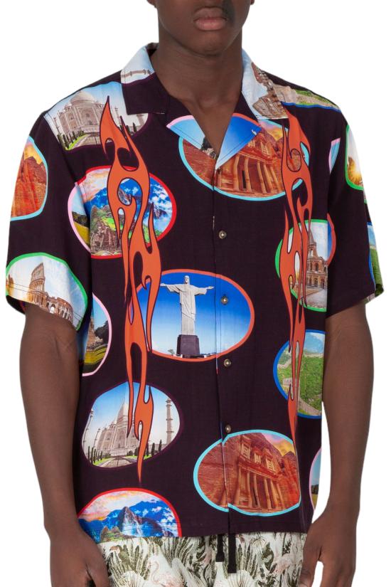  플레셔스 반팔 셔츠 P24SP001 BLACK Black - PLEASURES