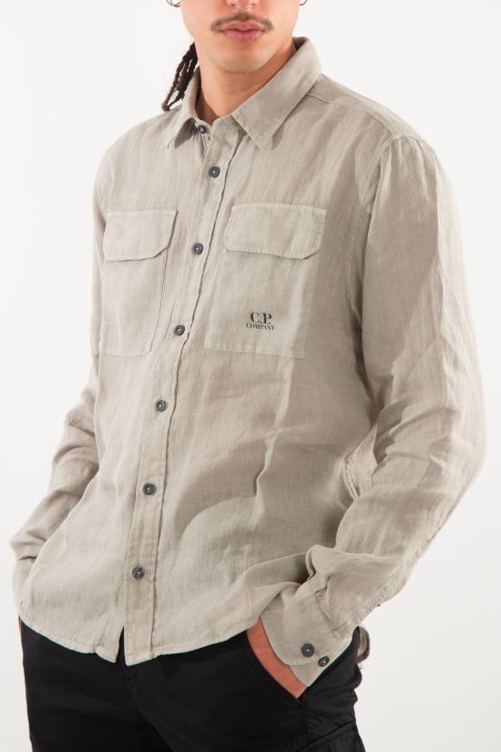 25SS 씨피 컴퍼니 긴팔 셔츠 18CMSH250A 005415G 327 Beige - C.P. COMPANY