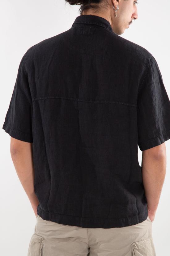 25SS 씨피 컴퍼니 반팔 셔츠 18CMSH239A 005415G 999 Black - C.P. COMPANY