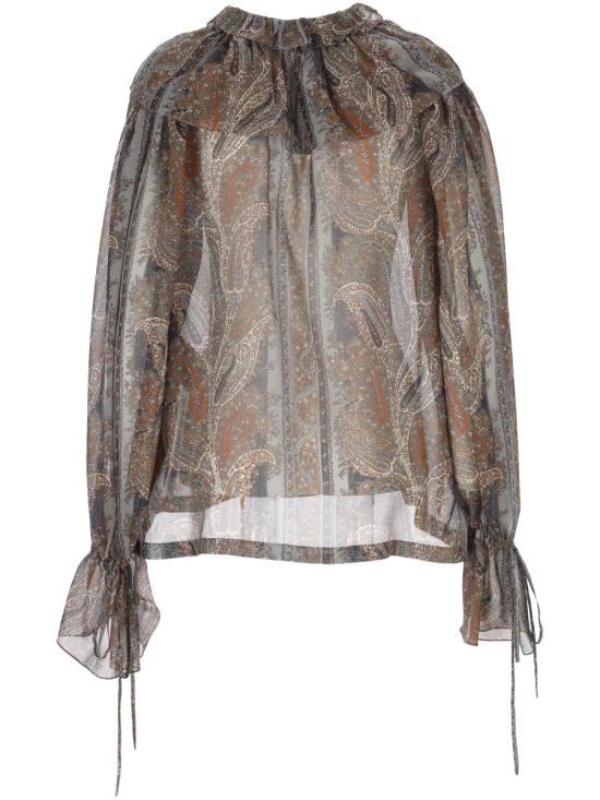 25SS 생로랑 블라우스 819584Y3K588490 MULTICOLOUR - SAINT LAURENT