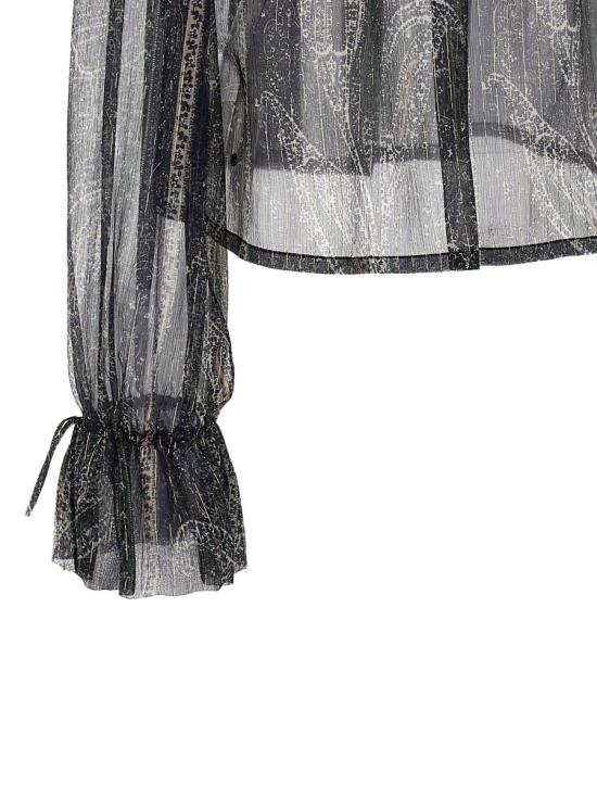 25SS 생로랑 블라우스 823001Y4K854007 BLUE - SAINT LAURENT