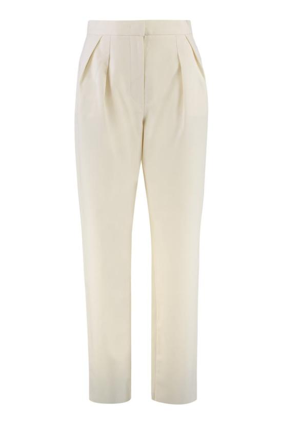 25FW 막스마라 스트레이트 팬츠 DEDE2521136041600 001 WHITE