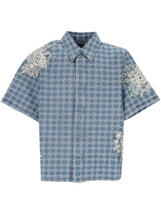 25SS 아미리 반팔 셔츠 AMDNIR1025Surf Indigo MULTICOLOR