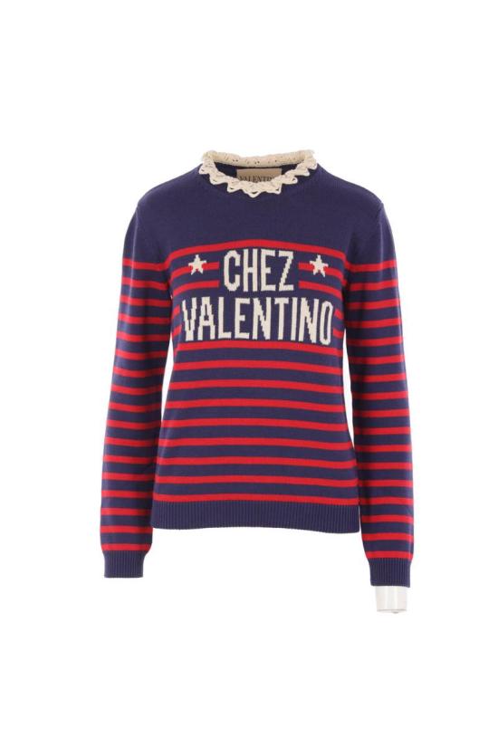 25FW 발렌티노 가라바니 스웨터 7B3KC67D9KEBP3 PROVENCE BLUE PARIS