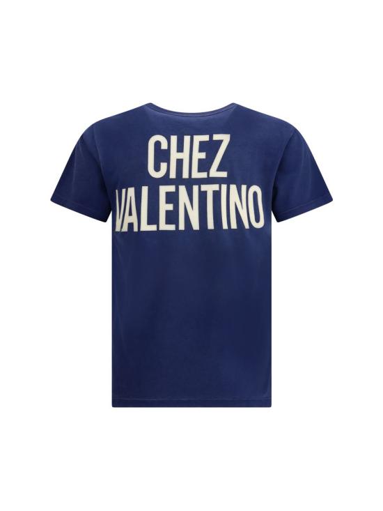 25FW 발렌티노 가라바니 반팔 티셔츠 7V3MG17EAYD AEW BLUE - VALENTINO GARAVANI