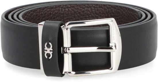 25FW 살바토레 페라가모 가죽 벨트 670418 780437 Black - SALVATORE FERRAGAMO