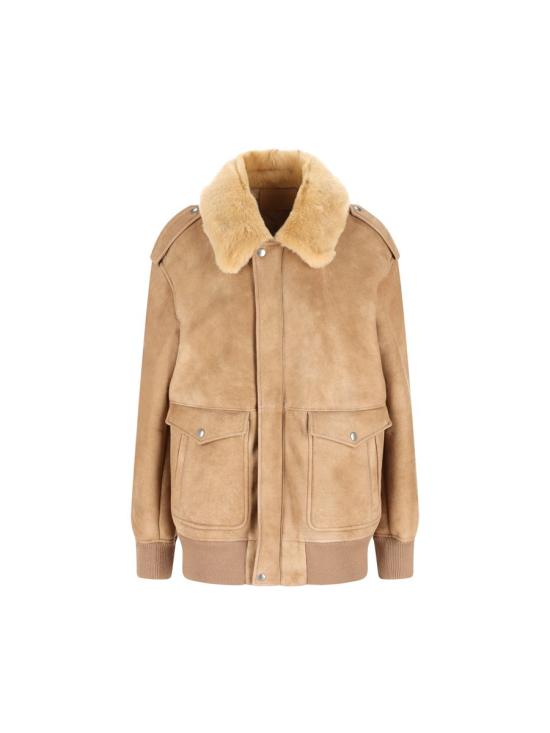 25FW 프라다 시어링 보머 자켓  58A237172LF0065 AI25 Brown