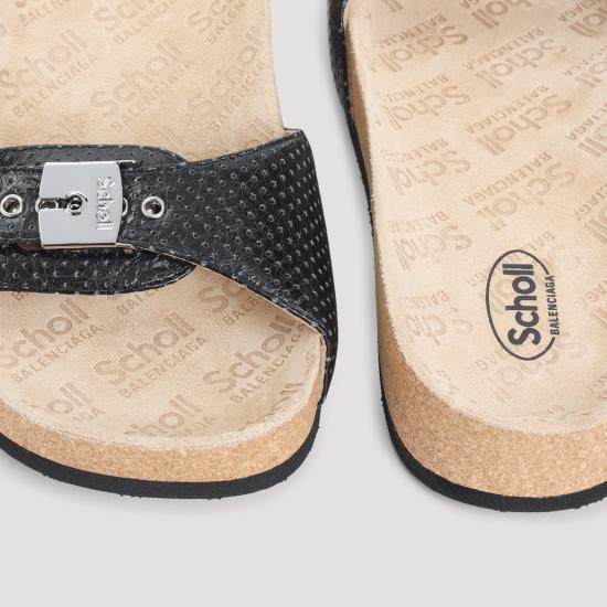 25FW 발렌시아가 뮬/슬리퍼 833454 WAD4Z 1080 BLACK SILVER - BALENCIAGA